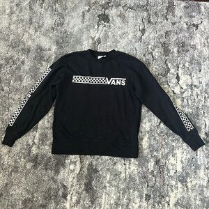 VansLkng Sleeve Black Crew Neck XS Sweater